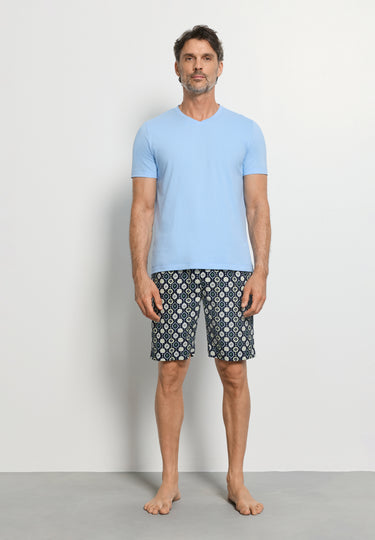 Night And Day S/Slv Pajama | Stitched Minimal 72353-1231